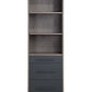 Estevon - Bookcase - Gray Oak