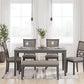 Wrenning - Dining Room Table Set (Set of 6) - Gray