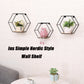 Wall Mounted Hexagonal Floating Shelves