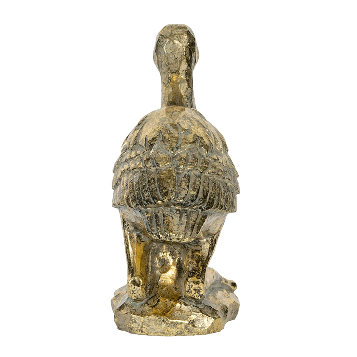 Kneeling Crane Figurine