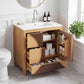 30 Inch Mid-Century Modern Bathroom Vanity with Sink