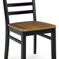 Blondon - Rectangular Drm Table Set (Set of 7) - Brown / Black