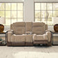 Mixed Motion - Power Reclining Loveseat With Console / Adjustable Headrest - view 9