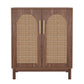 59" Rattan Sideboard Buffet Cabinet