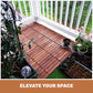 10 PCS Interlocking Deck Tiles Striped Pattern