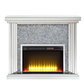 Noralie Mirrored & Faux Diamonds Fireplace