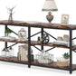 70.9" Extra Long Console Table with Storage Shelves