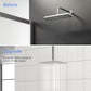 8" Ceiling Mounted Shower Arm with Flange in Brushed Nickel