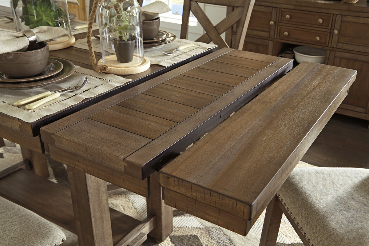 Moriville - Rectangular Dining Room Counter Extension Table - Grayish Brown