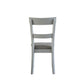 House Marchese - Side Chair (Set of 2) - Two Tone Gray Fabric & Pearl Gray