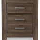 Juararo - Two Drawer Night Stand - Dark Brown
