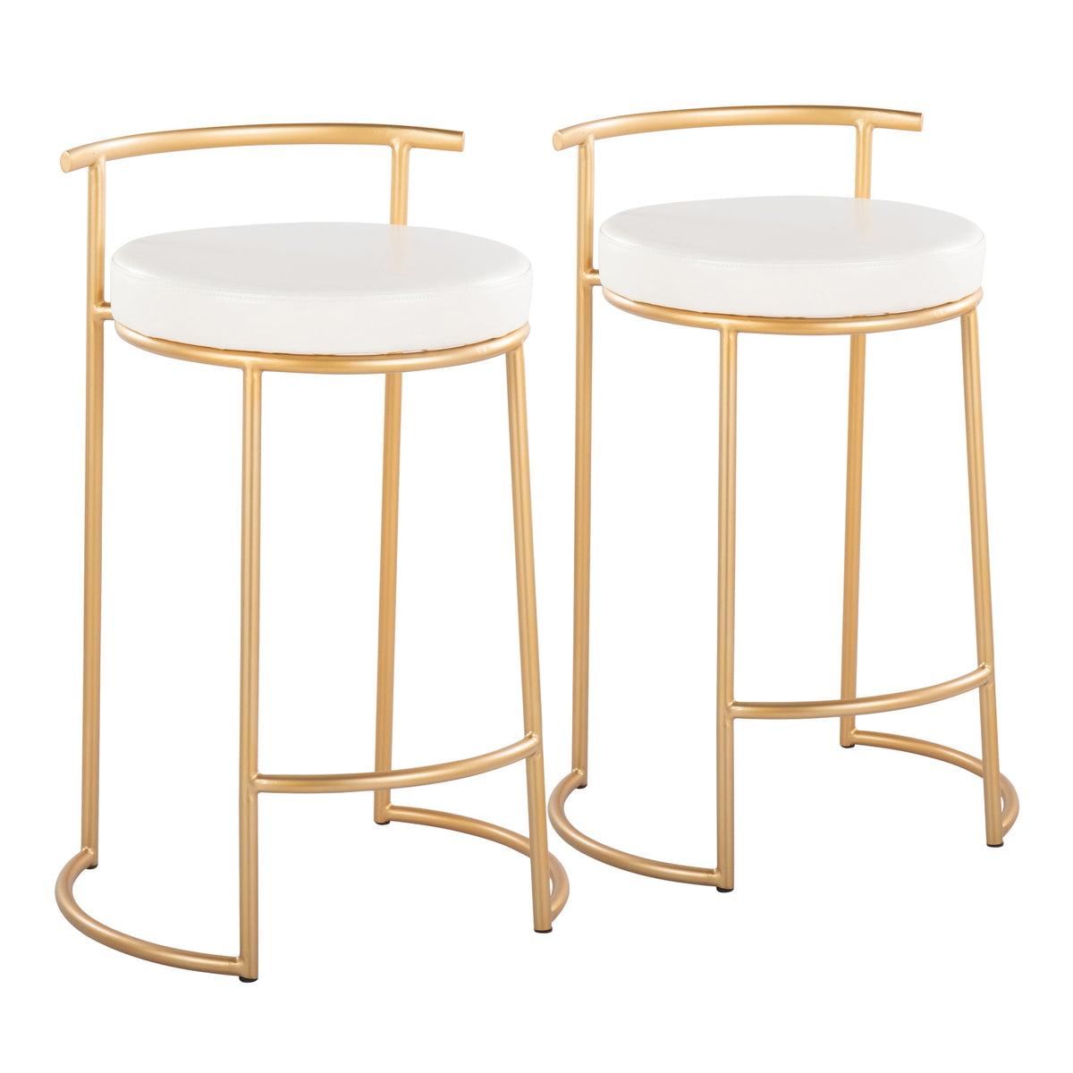 Round 26" Contemporary Fixed-Height Counter Stool