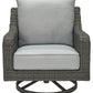 Elite Park - Swivel Lounge w/ Cushion - Gray