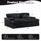 Double Chaise Lounge Chair, Oversized Upholstered Sleeper Cloud Couch - view 19
