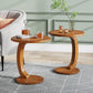 18.9" C-Shaped Round End Table