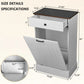 Tilt Out Trash Can Cabinet - Hidden Wooden Design