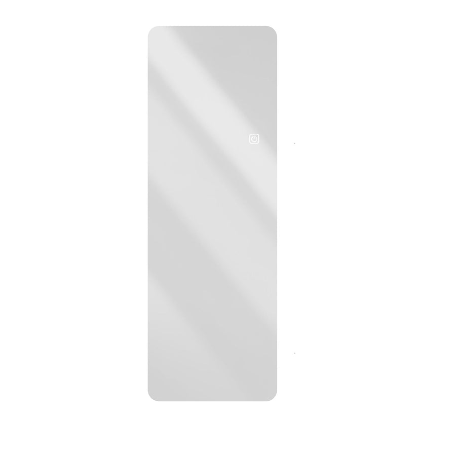 Wall Mounted Full Body Mirror With Dimming Lights Glass - Silver