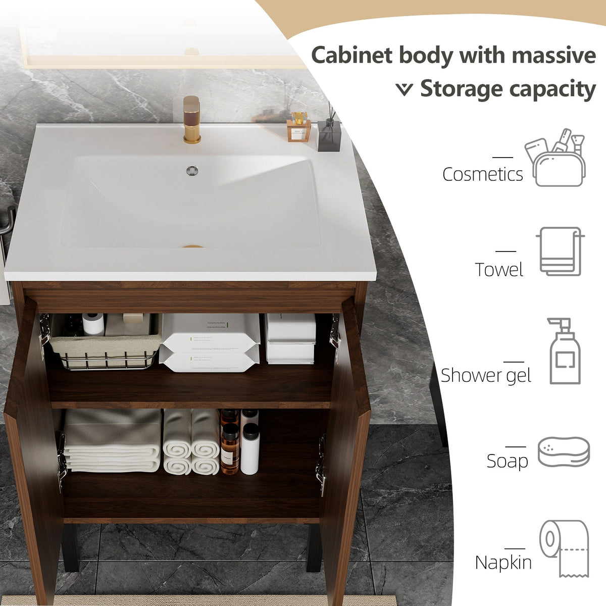 24 Inch Bathroom Vanity With Sink
