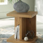 Brinstead - Chair Side End Table - Light Brown