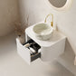 DINA 24" Bathroom Vanity & Sink, Floating Curved Edges