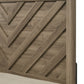 1pc Twin Size Chevron-Patterned Headboard Youth Bed