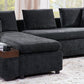 L-Shaped Chenille Sectional Sofa