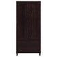 Nestor Tobacco 2-Drawer Tall Accent Cabinet with 2 Doors