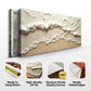Beige Abstract Ocean Waves Wall Art