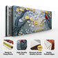 Golden Petals and Scarlet Wings Wall Art