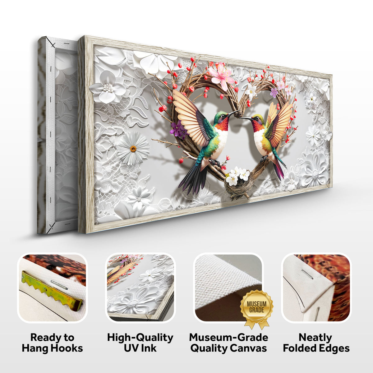 3D Hummingbirds Wall Art IV