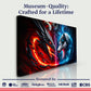3D Dragon and Wolf Wall Art VI