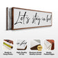 Let's Stay in Bed Bedroom Sign II