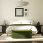 Fuji 49" Upholstered Oval Storage Bench