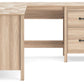 Battelle - 60" Home Office Desk With Return - Tan