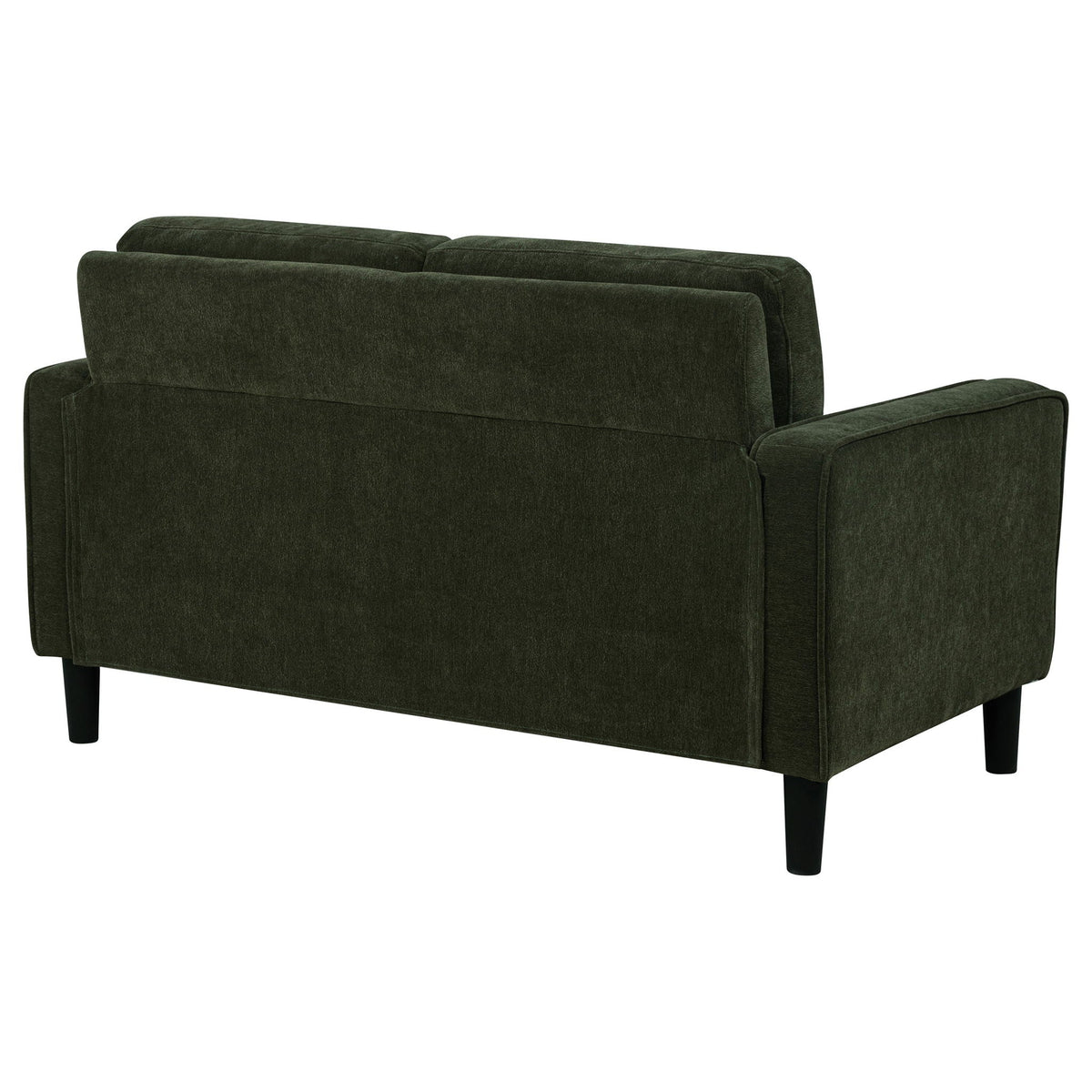 Ruth Fabric Upholstered Track Arm Loveseat Matcha Green - view 4