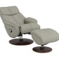 Kandoro Swivel Accent Chair with Ottoman