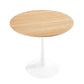 31.5" Oak Color Top Tulip Table