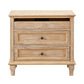 28" Wood Nightstand with Charging Station