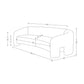 Sylvia 104" Tweed Loveseat in Ivory