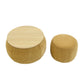 Round Storage Ottoman, 2 In 1 Function, End Table And Ottoman - view 4