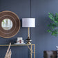 D15x29" Table Lamp with Glass Drum