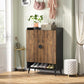 29.6 Inches Rustic Brown Shoe Cabinet