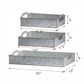 Set of 3 Decorative Galvanized Trays