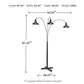 Sheriel - Metal Arc Lamp  - Black