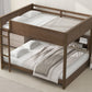 Queen over Queen Bunk Bed with Storage Cabinets and USB Ports