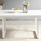 Square Extendable Dining Table with Metal Legs