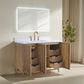 48'' Freestanding Single Sink Light Coffee Bathroom Vanity