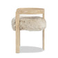 Millwick 21" Low Back Genuine Fur Dining Chair