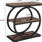 End Table Set of 2 with 3 Storage Shelves