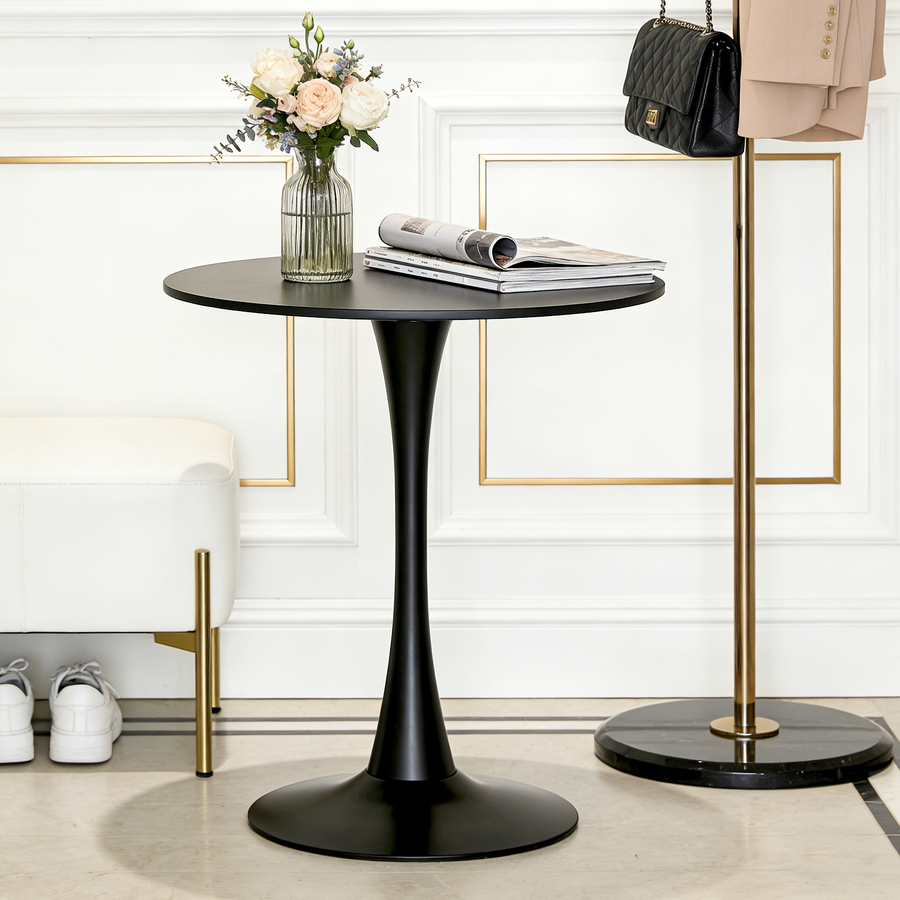 Black Round Dining Table